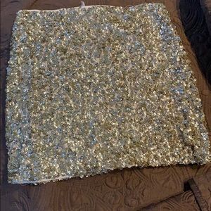 FP   sequined  skinny  skirt NWT